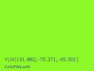 YUV 191.882,-75.371,-45.501 Color Image