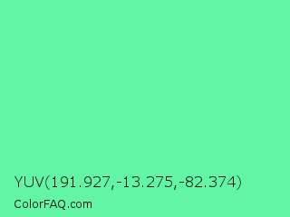 YUV 191.927,-13.275,-82.374 Color Image
