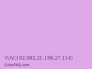 YUV 192.083,21.158,27.114 Color Image