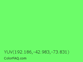 YUV 192.186,-42.983,-73.831 Color Image