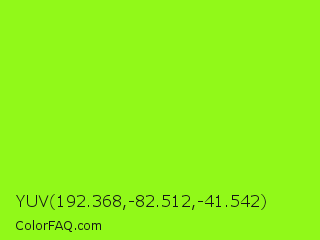 YUV 192.368,-82.512,-41.542 Color Image