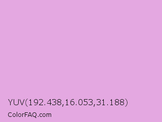 YUV 192.438,16.053,31.188 Color Image