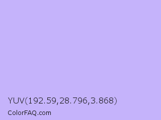 YUV 192.59,28.796,3.868 Color Image