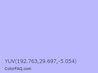 YUV 192.763,29.697,-5.054 Color Image