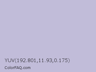 YUV 192.801,11.93,0.175 Color Image