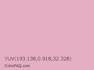 YUV 193.138,0.918,32.328 Color Image