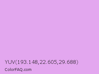 YUV 193.148,22.605,29.688 Color Image