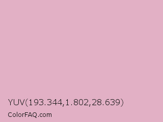 YUV 193.344,1.802,28.639 Color Image