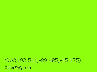 YUV 193.511,-89.485,-45.175 Color Image