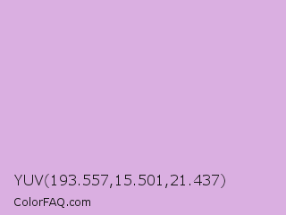 YUV 193.557,15.501,21.437 Color Image