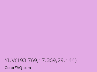 YUV 193.769,17.369,29.144 Color Image