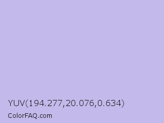 YUV 194.277,20.076,0.634 Color Image