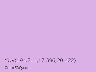 YUV 194.714,17.396,20.422 Color Image