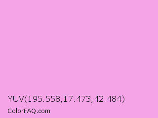 YUV 195.558,17.473,42.484 Color Image