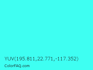 YUV 195.811,22.771,-117.352 Color Image