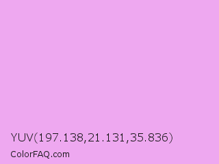 YUV 197.138,21.131,35.836 Color Image