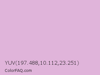 YUV 197.488,10.112,23.251 Color Image