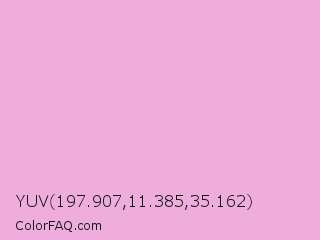YUV 197.907,11.385,35.162 Color Image