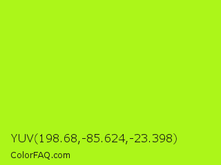 YUV 198.68,-85.624,-23.398 Color Image