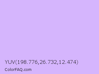 YUV 198.776,26.732,12.474 Color Image