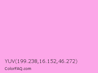 YUV 199.238,16.152,46.272 Color Image