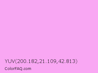 YUV 200.182,21.109,42.813 Color Image