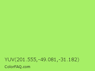 YUV 201.555,-49.081,-31.182 Color Image