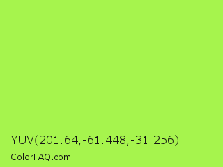 YUV 201.64,-61.448,-31.256 Color Image