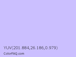 YUV 201.884,26.186,0.979 Color Image