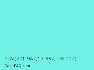 YUV 201.947,13.337,-78.007 Color Image