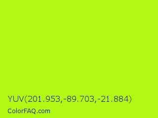YUV 201.953,-89.703,-21.884 Color Image