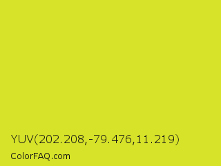 YUV 202.208,-79.476,11.219 Color Image