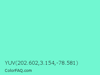 YUV 202.602,3.154,-78.581 Color Image