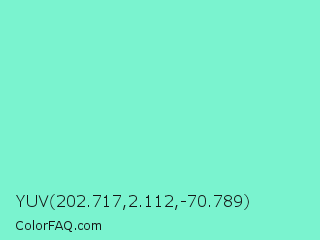 YUV 202.717,2.112,-70.789 Color Image