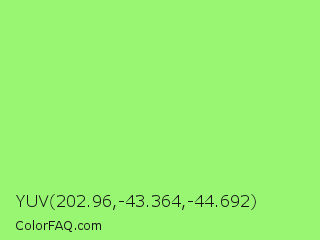 YUV 202.96,-43.364,-44.692 Color Image