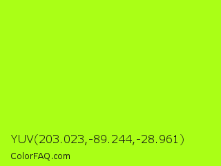 YUV 203.023,-89.244,-28.961 Color Image