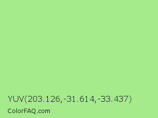 YUV 203.126,-31.614,-33.437 Color Image