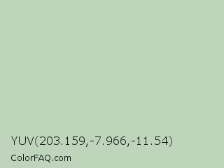 YUV 203.159,-7.966,-11.54 Color Image
