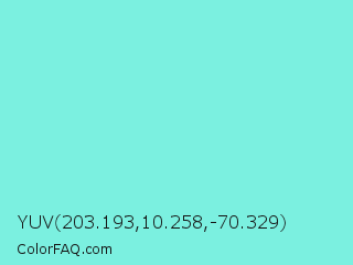 YUV 203.193,10.258,-70.329 Color Image