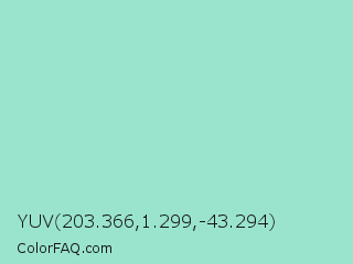YUV 203.366,1.299,-43.294 Color Image