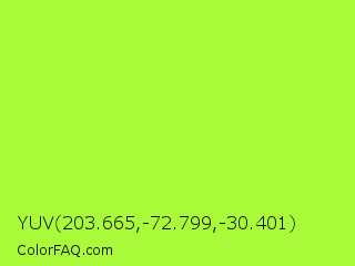 YUV 203.665,-72.799,-30.401 Color Image