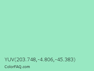 YUV 203.748,-4.806,-45.383 Color Image