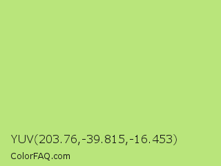 YUV 203.76,-39.815,-16.453 Color Image