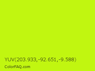 YUV 203.933,-92.651,-9.588 Color Image