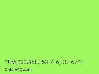 YUV 203.958,-53.716,-37.674 Color Image