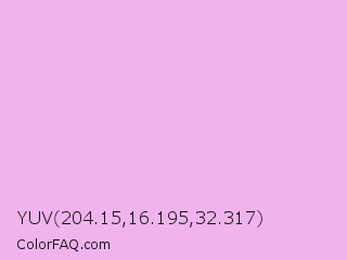 YUV 204.15,16.195,32.317 Color Image