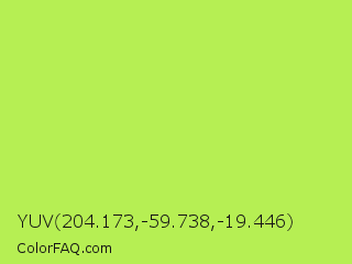 YUV 204.173,-59.738,-19.446 Color Image