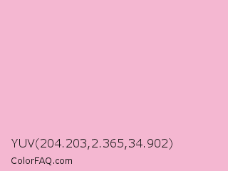 YUV 204.203,2.365,34.902 Color Image