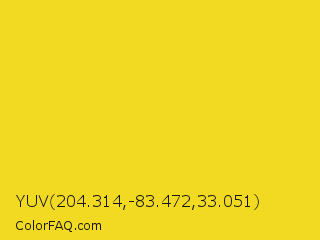 YUV 204.314,-83.472,33.051 Color Image