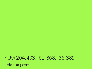 YUV 204.493,-61.868,-36.389 Color Image